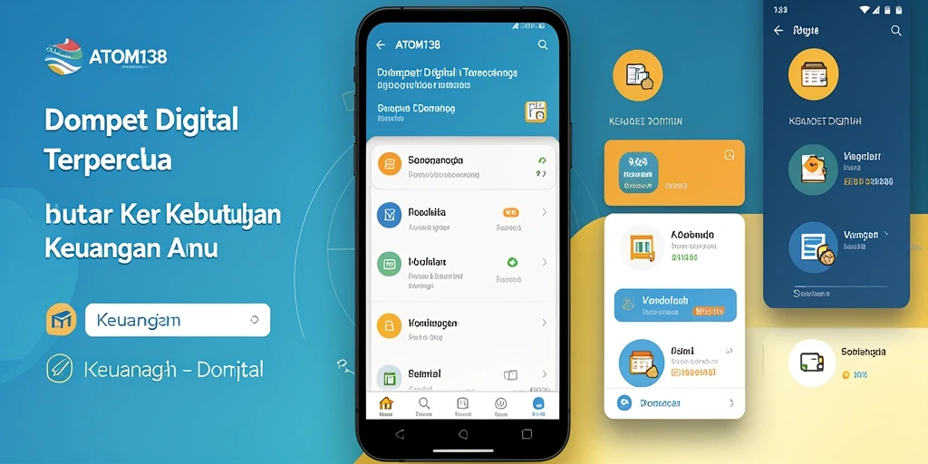 Antarmuka ATOM138 yang modern dan fungsional untuk Dompet Digital.