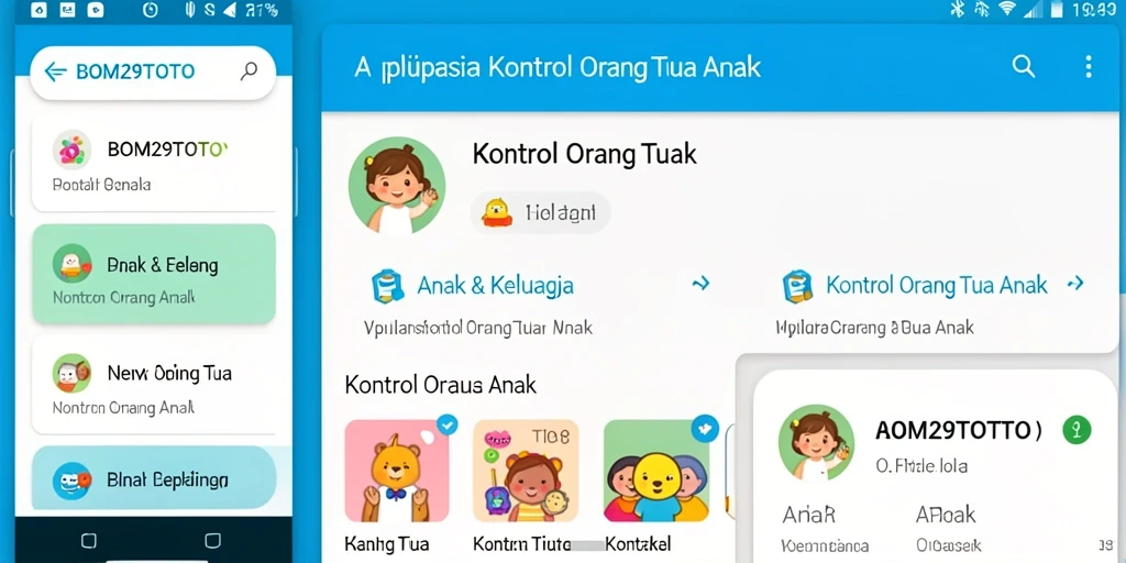 Antarmuka <strong>BOM29TOTO</strong> yang intuitif dan fungsional untuk kontrol orang tua.