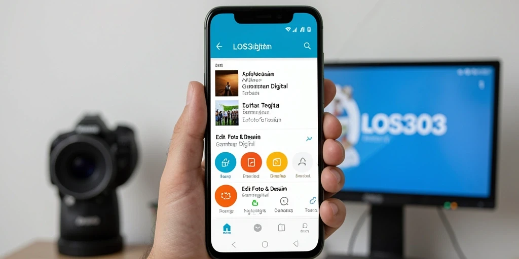 Antarmuka pengguna LOS303 yang modern dan intuitif untuk Gambar Digital.