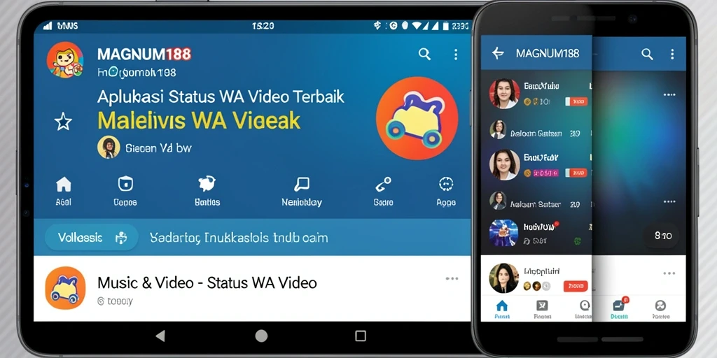 Tampilan antarmuka MAGNUM188 untuk video Status WA yang menarik.