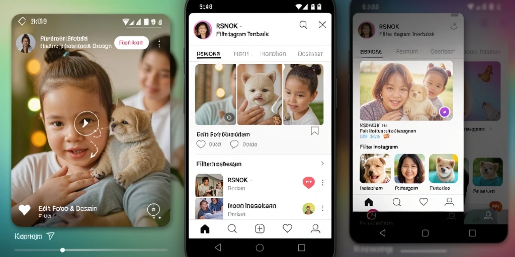 Tampilan antarmuka RSNOK yang user-friendly untuk edit foto dengan filter Instagram.