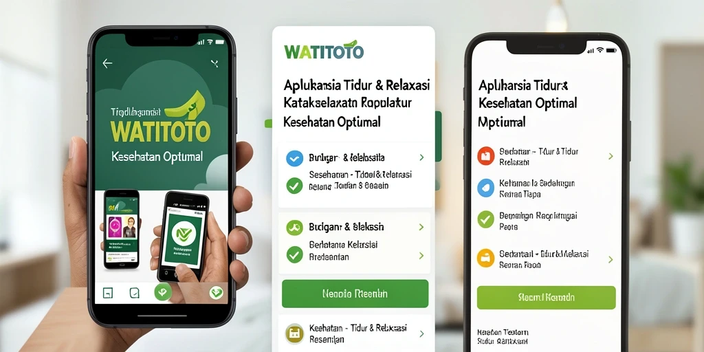 Antarmuka WATITOTO yang menenangkan dan fungsional untuk pengalaman tidur yang maksimal.
