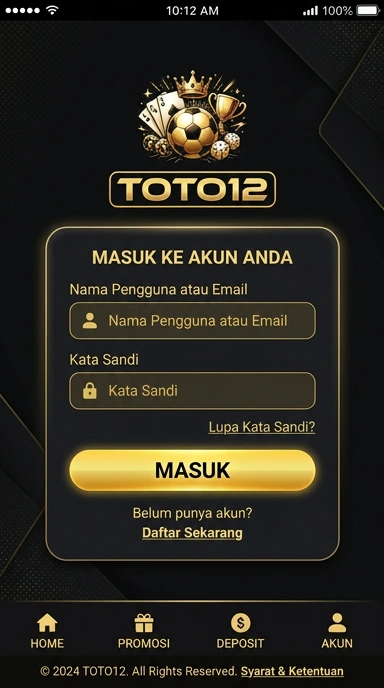 Masuk Akun toto12 untuk Pengguna Android Indonesia